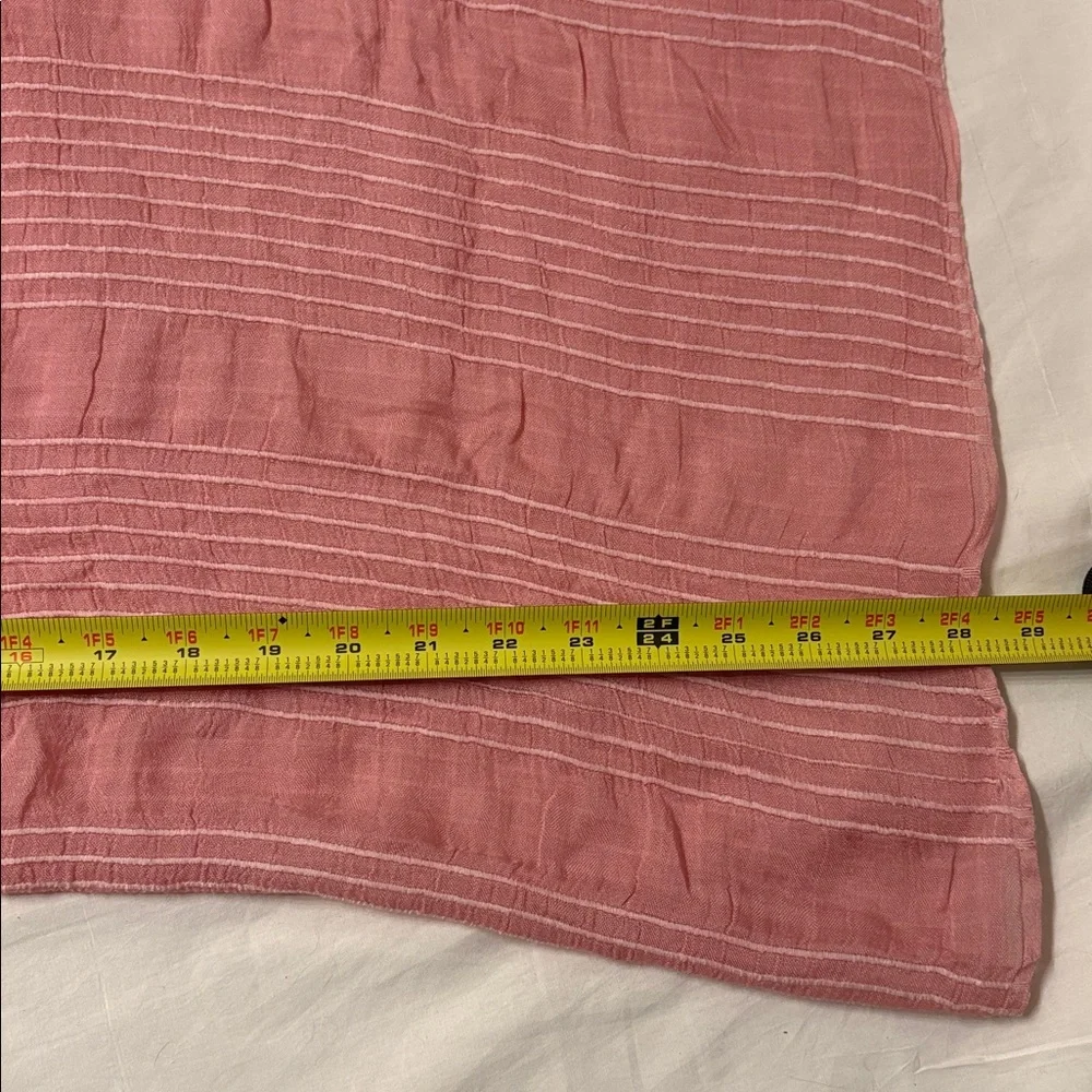 Simply Noelle Resortwear Blush Pink Striped Wrap Scarf/Sarong